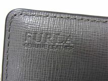 1円 ■極美品■ FURLA フルラ レザー カードケース カード入れ 名刺入れ レディース グレー系 BF5341_画像5