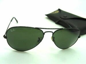 1円 ■美品■ Ray-Ban レイバン RB3025 AVIATOR LARGE METAL サングラス メガネ 眼鏡 メンズ ブラック系 AS9825