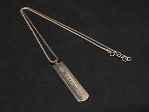 1円 TIFFANY＆Co ティファニー 1837 ナローバー SV925 ネックレス ペンダント アクセサリー レディース メンズ シルバー系 AY0064