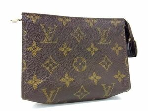 1円 LOUIS VUITTON ルイヴィトン Ｍ47546 モノグラム ポッシュ トワレット15 メイクポーチ マルチケース ブラウン系 AW2946