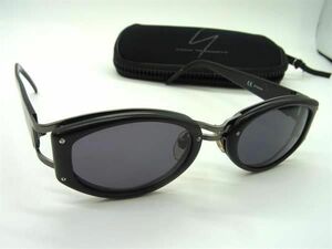 1円 ■美品■ Yohji Yamamoto ヨウジヤマモト 52-7206 サングラス メガネ 眼鏡 レディース メンズ ブラック系 AX1817