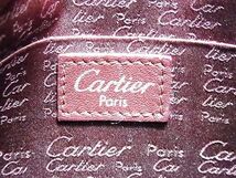 1円 ■美品■ Cartier カルティエ レザー ワンハンドル ハンドバッグ ショルダーバッグ 肩掛け レディース ブラック系 AV5818_画像6