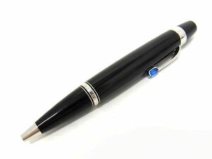 1円 ■美品■ MONT BLANC モンブラン ボエム ルージュ ブルーストーン ツイスト式 ボールペン 筆記用具 ブラック系×シルバー系 AS7584