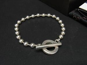 1円 ■美品■ GUCCI グッチ SV925 ボールチェーン ブレスレット アクセサリー レディース メンズ シルバー系 AS9042