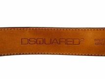 1円 ■美品■ DSQUARED2 ディースクエアード レザー ベルト メンズ レディース ブラック系 AX1646_画像5