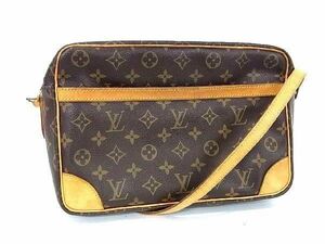 1円 LOUIS VUITTON ルイヴィトン M51272 モノグラム トロカデロ30 クロスボディ ショルダーバッグ レディース ブラウン系 BF5511