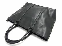 1円 ■美品■ COACH コーチ 72114G メルセデスベンツ コラボ メトロポリタン レザー トート ハンドバッグ ショルダー ブラック系 AU9262_画像3