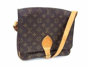 1円 LOUIS VUITTON ルイヴィトン M51252 モノグラム カルトシエール クロスボディ ショルダーバッグ 斜め掛け ブラウン系 BF5514