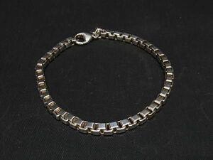 1円 ■美品■ TIFFANY＆Co ティファニー ベネチアンリンク SV925 ブレスレット アクセサリー レディース シルバー系 AX0451