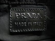 1円 ■美品■ PRADA プラダ テスートナイロン 巾着型 ポーチ マルチケース 小物入れ レディース メンズ ブラック系 BF5420_画像4