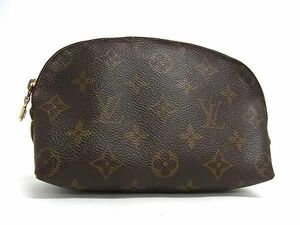 1円 LOUIS VUITTON ルイヴィトン M47515 モノグラム ポシェット コスメティック マルチケース ブラウン系 CC1872