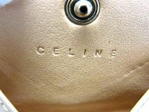 1円 ■美品■ CELINE セリーヌ マカダム柄 PVC コインケース コインパース 小銭入れ レディース ブラウン系 AW2735_画像4