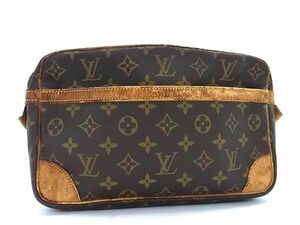 1円 LOUIS VUITTON ルイヴィトン M51845 モノグラム コンピエーニュ28 クラッチバッグ セカンドバッグ ブラウン系 BI0943