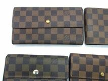 1円 LOUIS VUITTON ルイヴィトン ダミエ 長財布 財布 コインケース ウォレット 6点セット まとめ売り BG6039_画像2