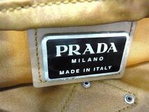 1円 PRADA プラダ テスートナイロン クロスボディ ショルダーバッグ 斜め掛けかばん メンズ レディース ブラウン系 CC1936_画像6