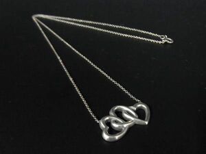 1円 TIFFANY＆Co ティファニー トリプルハート SV925 ネックレス ペンダント アクセサリー レディース シルバー系 AU9053