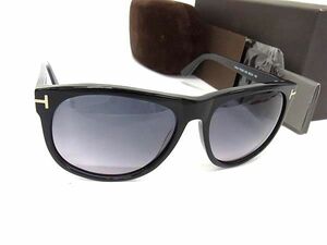 1円 ■美品■ TOM FORD トムフォード FT0236 01B 58□14 145 サングラス メガネ 眼鏡 レディース メンズ ブラック系 AS6426