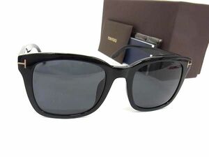 1円 ■美品■ TOM FORD トムフォード TF638-K 01A 55□22 145 *3 サングラス メガネ 眼鏡 レディース メンズ ブラック系 AS9754