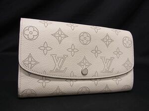 1円 LOUIS VUITTON ルイヴィトン M60177 モノグラムマヒナ ポルトフォイユ イリス 二つ折り 財布 ウォレット アイボリー系 AY0333