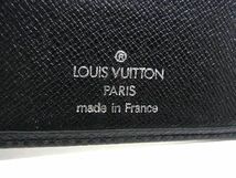 1円 ■美品■ LOUIS VUITTON ルイヴィトン M30402 タイガ ポルト14カルトクレディ 二つ折り 長財布 ウォレット ブラック系 AW2788_画像6