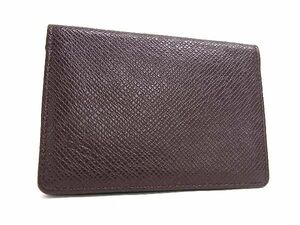 1円 ■美品■ LOUIS VUITTON ルイヴィトン M30516 タイガ オーガナイザー ドゥ ポッシュ カードケース メンズ ダークブラウン系 AW2787