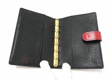 1円 ■極美品■ LOUIS VUITTON ルイヴィトン R20057 エピ アジェンダPM 6穴式 手帳カバー スケジュール帳 カスティリアンレッド AU8598_画像3