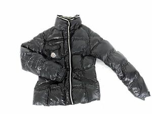 1円 MONCLER モンクレール ポリアミド×ポリウレタン アウター 上着 サイズ1 洋服 レディース ブラック系 BJ0383