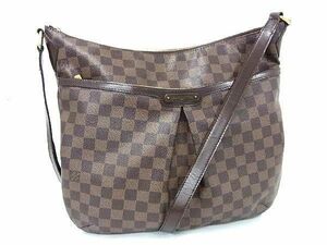 1円 ■美品■ LOUIS VUITTON ルイヴィトン N42250 ダミエ ブルームズベリGM クロスボディ ショルダーバッグ ブラウン系 CD1438