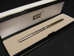 1円 ■極美品■ MONT BLANC モンブラン ノブレス ノック式 ボールペン 筆記用具 文房具 ステーショナリー シルバー系×ゴールド系 AP7363