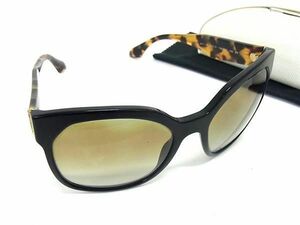 1円 PRADA プラダ SPR10R 57□19 マーブル サングラス メガネ 眼鏡 メンズ レディース ブラック系 BI1316