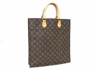 1円 ■極美品■ LOUIS VUITTON ルイヴィトン M51140 モノグラム サックプラ ハンドバッグ トート レディース メンズ ブラウン系 AX3497