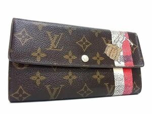 1円 LOUIS VUITTON ヴィトン M60034 モノグラムグルーム ポルトフォイユ サラ ベルボーイ 二つ折り 長財布 ウォレット ブラウン系 BG8319