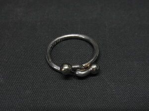 1円 TIFFANY＆Co ティファニー フック&アイ SV925×K18 750 18金 リング 指輪 アクセサリー 約10号 シルバー系×ゴールド系 AR4615