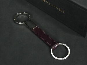 1円 ■美品■ BVLGARI ブルガリブルガリ キーホルダー キーリング チャーム メンズ レディース シルバー系 BE9914