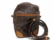 1円 LOUIS VUITTON ルイヴィトン M45266 モノグラム ダヌーブ ショルダーバッグ クラッチバッグ レディース メンズ ブラウン系 BG7397_画像1