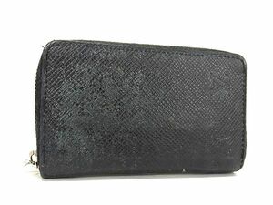 1円 LOUIS VUITTON ルイヴィトン M32832 タイガ ジッピーコインパース コインケース 小銭入れ メンズ レディース ブラック系 CC2084