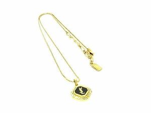 1円 YVESSAINTLAURENT イヴサンローラン ヴィンテージ ラインストーン ネックレス アクセサリー ゴールド系 AS9951