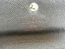 1円 LOUIS VUITTON ルイヴィトン N61202 ダミエ ポルトトレゾール エテュイ パピエ 三つ折り 財布 ウォレット ブラウン系 CE0349_画像7