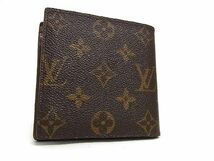 1円 LOUIS VUITTON ルイヴィトン M61675 モノグラム ポルトフォイユ マルコ 二つ折り 財布 ウォレット レディース ブラウン系 AV5633_画像1