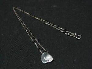 1円 ■美品■ TIFFANY＆Co ティファニー エルサペレッティ フルハート SV925 ネックレス ペンダント アクセサリー シルバー系 AS7564