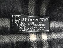 1円 ■美品■ Burberrys バーバリーズ ノバチェック カシミヤ100% マフラー ストール レディース メンズ グレー系×レッド系 BE9983_画像4