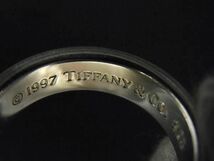 1円 ■美品■ TIFFANY＆Co ティファニー 1837 ナロー SV925 リング 指輪 アクセサリー 約24号 メンズ レディース シルバー系 AW2649_画像3