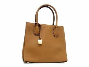 1円 ■極美品■ MICHAEL KORS マイケルコース レザー ハンドバッグ トートバッグ レディース ブラウン系 AV6066