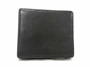 1円 ■美品■ LOUIS VUITTON ルイヴィトン M30382 タイガ ポルトモネ ボワット コインケース コインパース 小銭入れ ブラック系 AX2704