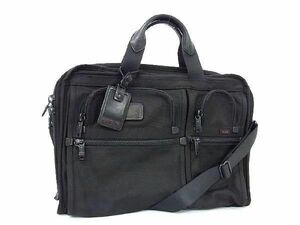 1円 ■美品■ TUMI トゥミ ナイロンキャンバス 2WAY ハンドバッグ ショルダーバッグ ビジネスバッグ 紳士 メンズ ブラック系 BG7570