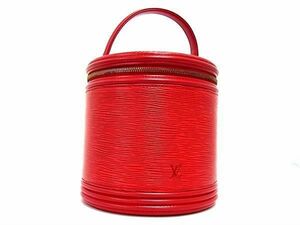 1円 ■極美品■ LOUIS VUITTON ルイヴィトン M48037 エピ カンヌ バニティバッグ ハンドバッグ レディース カスティリアンレッド CC2243