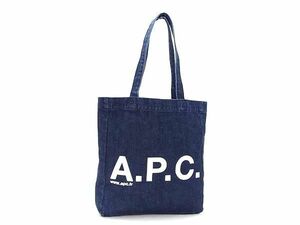 1円 ■極美品■ A.P.C. アーペーセー デニム ハンドバッグ トートバッグ レディース ブルー系 AV6093