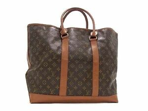 1円■美品■ LOUIS VUITTON ルイヴィトン M42420 モノグラム サック ウィークエンドGM トートバッグ ショルダー 肩掛け ブラウン系 BG7772