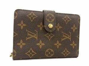 1円 LOUIS VUITTON ルイヴィトン M61207 モノグラム ポルトパピエジップ 二つ折り 財布 ウォレット 札入れ 小銭入れ ブラウン系 BF6011