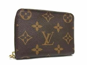 1円 ■極美品■ LOUIS VUITTON ルイヴィトン M60067 モノグラム ジッピー コインパース コインケース カード入れ ブラウン系 CE0319